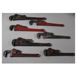 Forged Steel Pipe Wrenches, Ridgid 18" to 10"