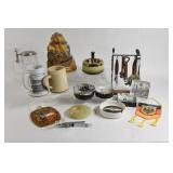 Hudson Bay Decanter, Retro Ashtrays & Bar Utensils