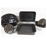 Enamel Ware Bakeware, Roaster & Teflon Baker