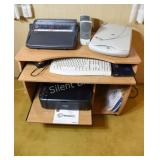 Computer Desk with Typewriter, Scanner & Printer
