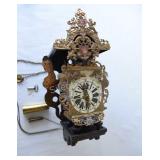Dutch Friesian Wall Pendulum Carved Clock