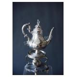 Antique E. Hugo Silver Plate Tea Pot