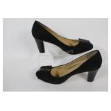 Expressions Black Suede Shoes