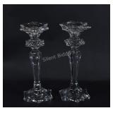 Crystal Pair of Candle Sticks