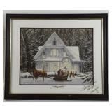 Walter Campbell Autographed Framed Print