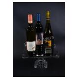 Collector Sealed Bottle Wines & Cake Platter