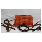 Nine West Orange Clutch Leather Purse & Belts