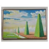 Landscape Signed Framed Artwork by Ismael