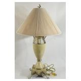Ceramic Column Table Lamp with String Lamp Shade
