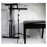 K & M & Profile Musical Stands & Roland Bench
