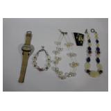 Polished Stone & Costume Jewelry Necklaces