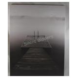 Black & White Dock Scene Artwork on Canvas