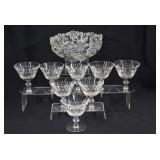 Cross & Olive Stemware Glasses & Decorative Bowl
