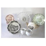 Thomas Kinkade Tea Pot & Plates & Cake Platter