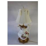 Bone China Large Pitcher with Transferware Lamp