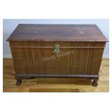Claw Foot Carved Walnut Hope Chest