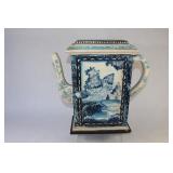 Hand Crafted & Decorated Tea Pot Cabinet