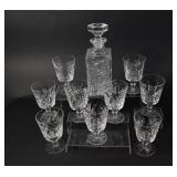 Crystal Pinwheel Fan Hobstar Apéritif & Decanter