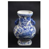 Floor Blue & White Decorative Container