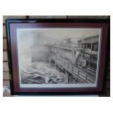 Phillip R Miller Signed "The Row" Framed Print
