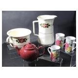 T. G. Green Pitcher, Pot Mugs & Tea Pot