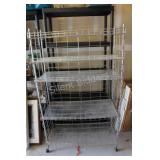 Stainless Five Shelf with Acrylic Bakers Rack
