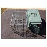 Plastic Cat & Small Dog Metal Crate