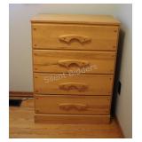 Pine Four Drawer Chest Dresser