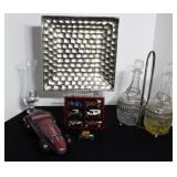 Collector Cars & Pressed Glass Decanter Set