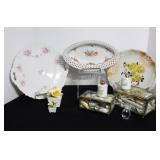 Dessert Plates, Shakers, Oval Dish Sea Shells