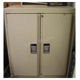 Metal Two Door with Key Garage Cabinet