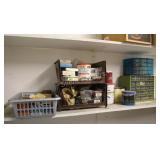Collection Of Garage Organizers, Cans & Boxes