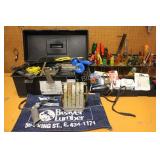Tool Box Filled with Electrical, Screw Drivers