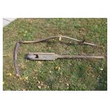 Primitive Farm Homestead Hay Scythe & Seeder