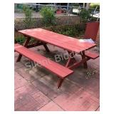 Wood Frame Picnic Table
