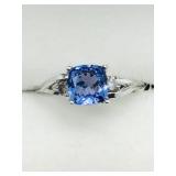 10K White Gold, Tanzanite Ring