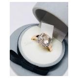 Sterling Silver Morganite Ring