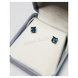 10KT Gold Iolite Earrings