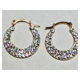 14KT Gold CZ Earrings