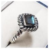Sterling Silver, Labradorite Ring