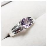 Sterling Silver, Amethyst Ring