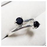Sterling Silver, Onyx Ring