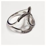 Sterling Silver, Onyx Ring