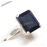 Sterling Silver, Onyx Ring