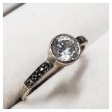 Sterling Silver, Cubic Zirconia Ring