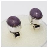 Sterling Silver, Gemstone Earrings