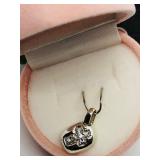 Sterling Silver, Cubic Zirconia Pendant