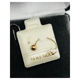 14K Yel Gold, Cubic Zirconia Body Jewelry Earrings