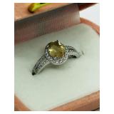 Sterling Silver, Citrine Ring