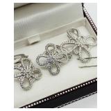 Sterling Silver, Cubic Zirconia Set